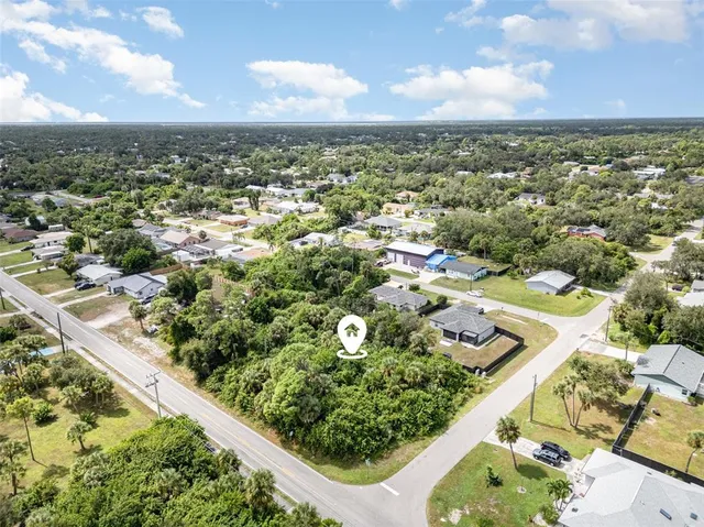 an aerial view of a city