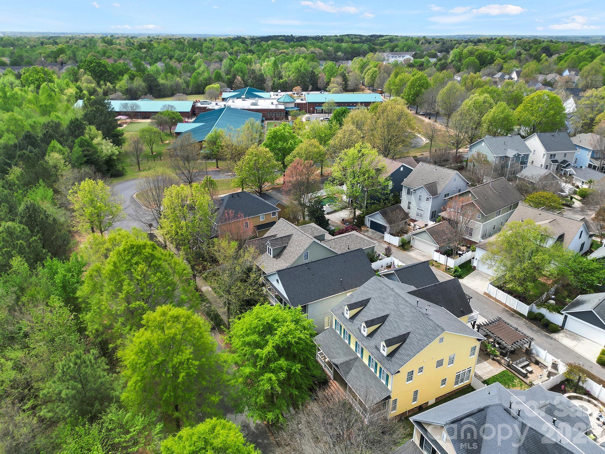 882 Promenade Walk Fort Mill, SC 29708 - Photo 40 of 48 an aerial view of residential house with outdoor space and lake view