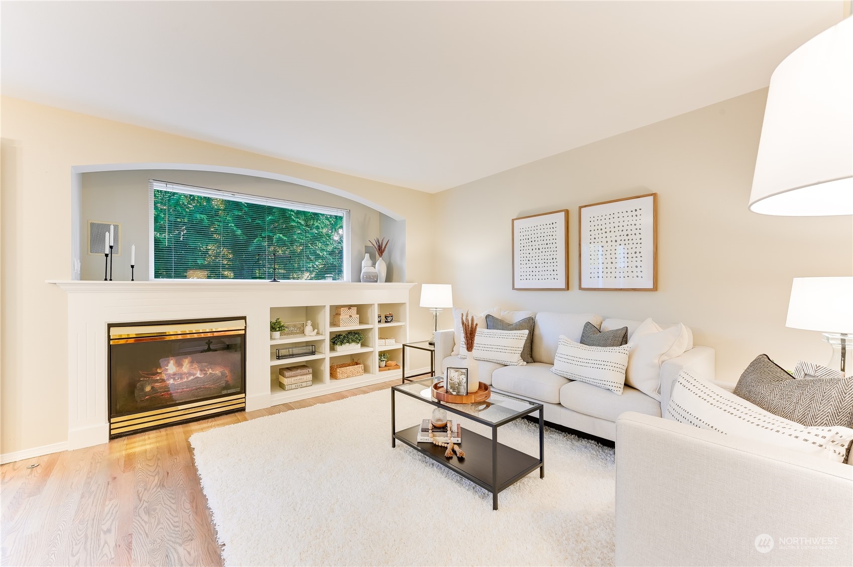 2201 192nd Street Southeast, Unit C3 Bothell, WA 98012 - Photo 4 of 26 a living room with furniture and a fireplace