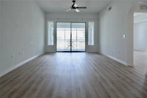 a view of a kitchen with a sink