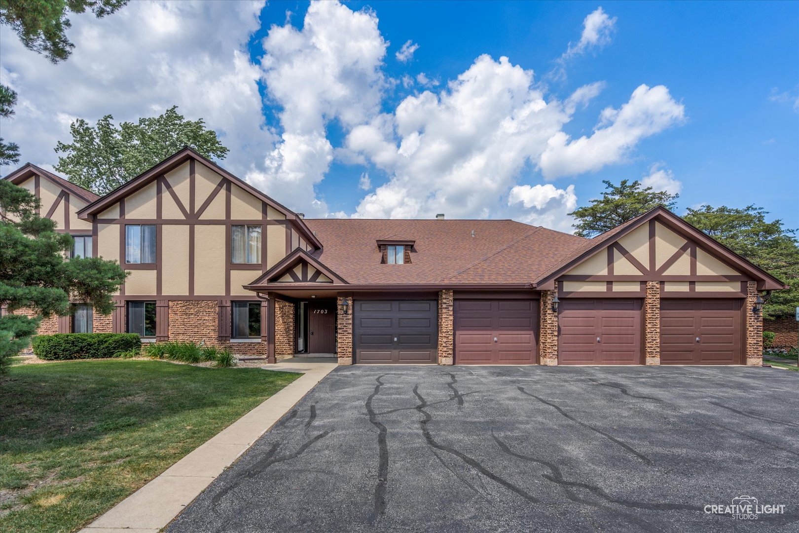 1703 Lakecliffe Drive, Unit D Wheaton, IL 60189 - Photo 1 of 20 a front view of a house with garden