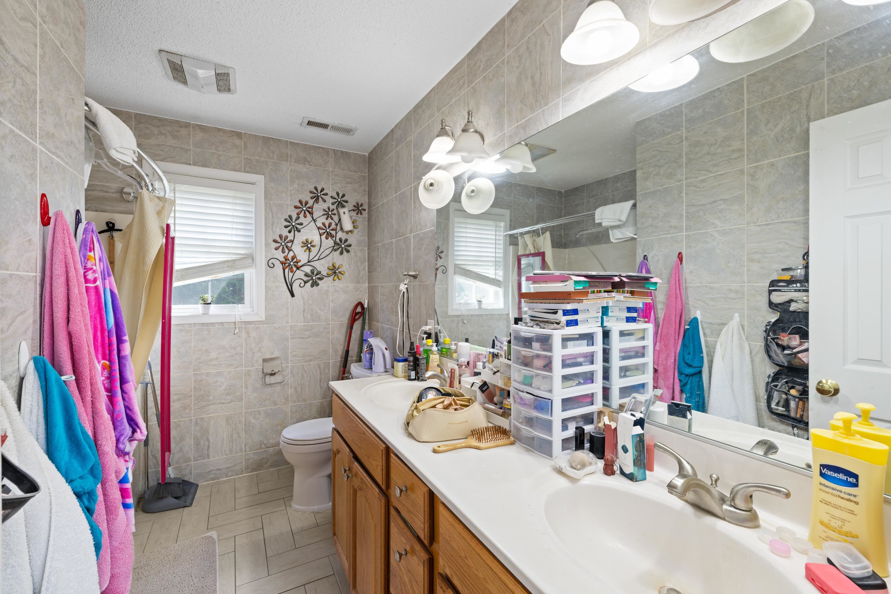 635 Long Meadow Road Fishersville, VA 22939 - Photo 31 of 63 a bathroom with a sink vanity tub and a mirror