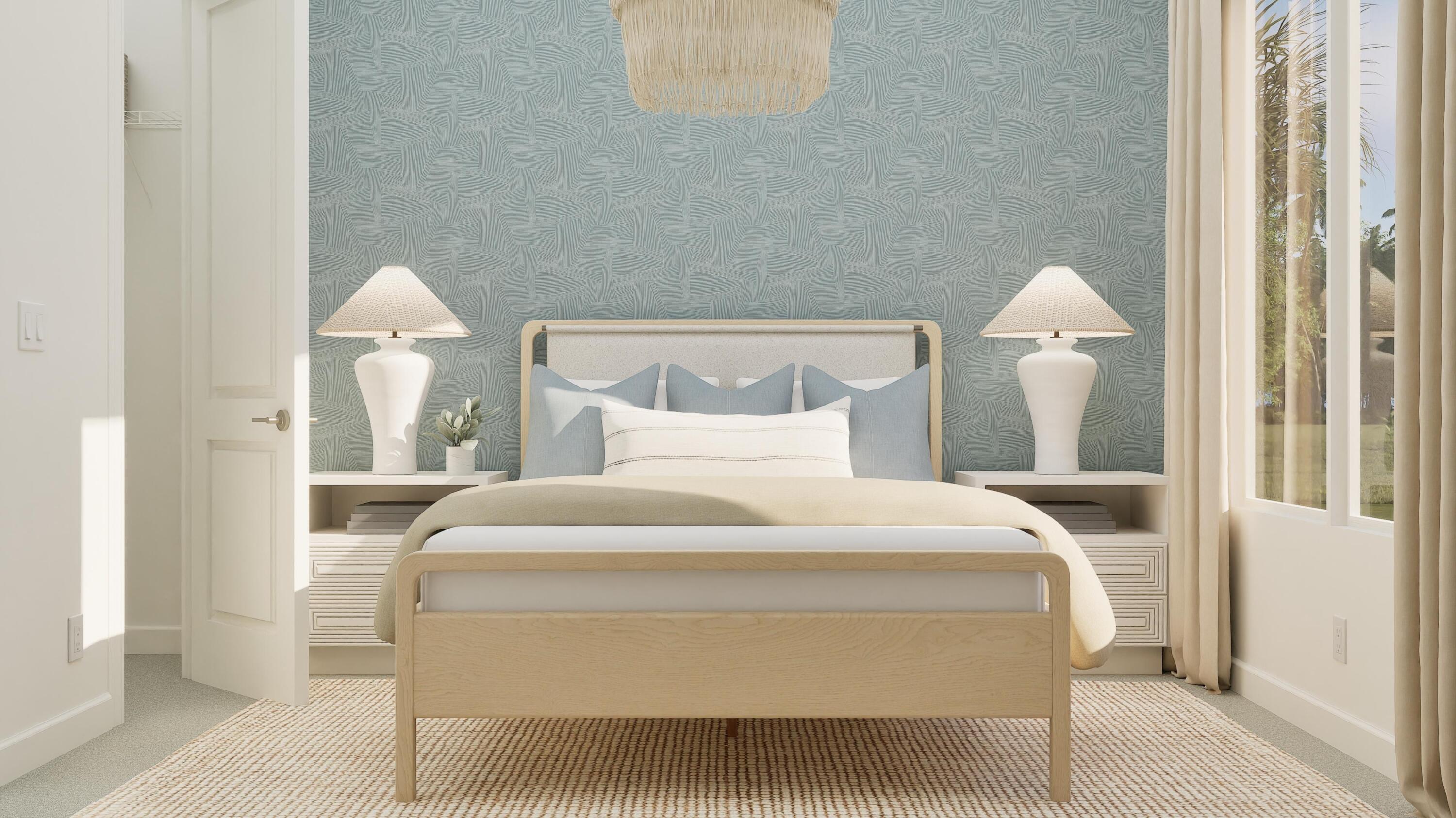 1018 Raleigh Way Wellington, FL 33449 - Photo 12 of 28 a bedroom with a bed and a painting on the wall