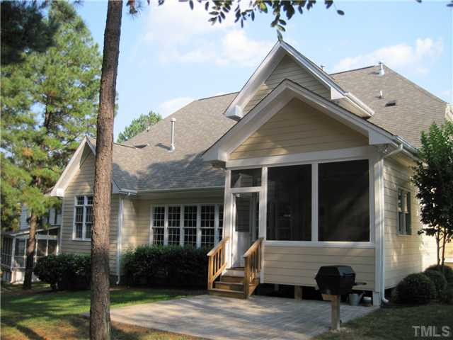 1124 Colonial Club Road Wake Forest, NC 27587 - Photo 25 of 25 Screened back porch, patio and gas grill. Exterior Back
