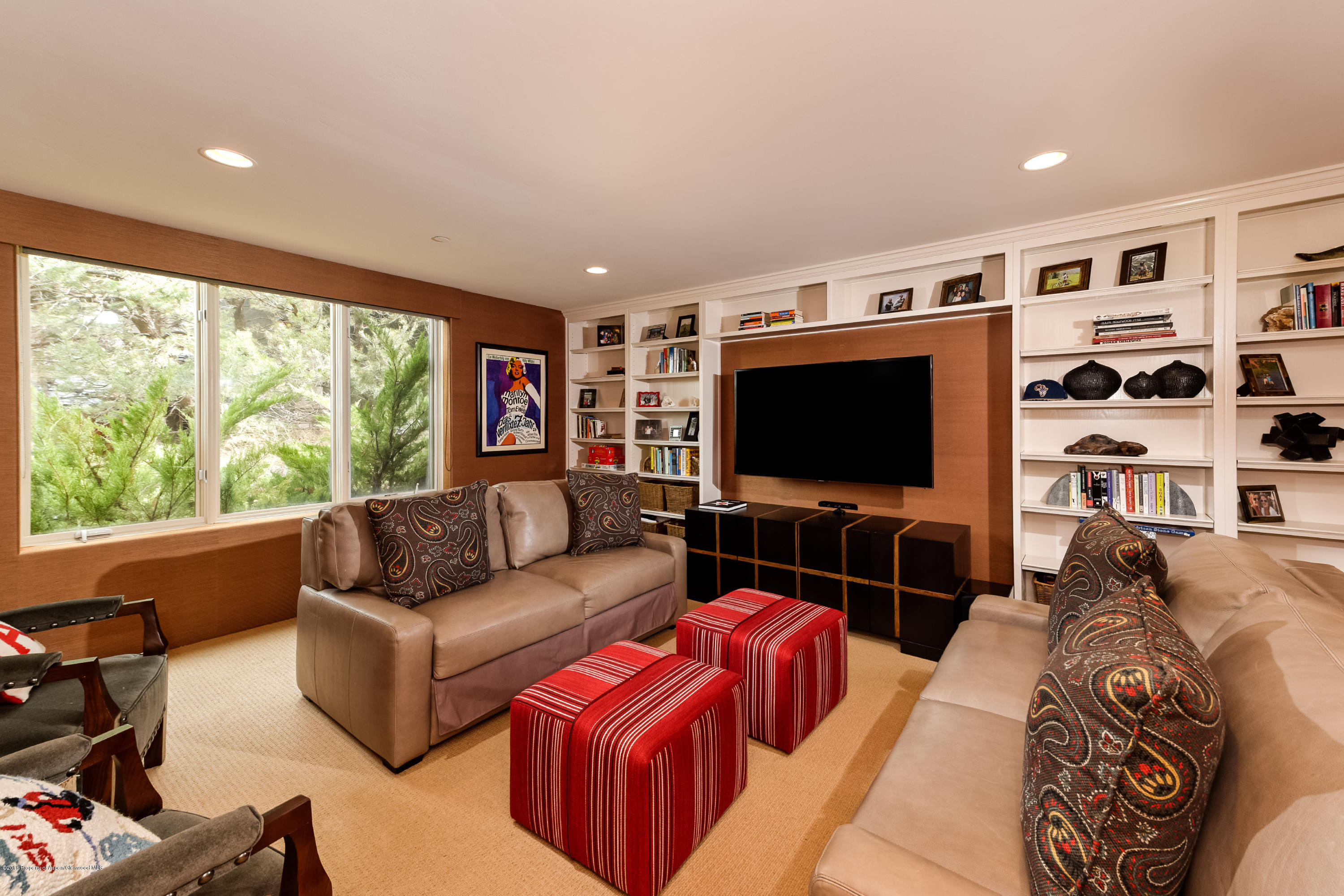 206 Wild Spring Lane Basalt, CO 81621 - Photo 13 of 18 a living room with furniture and a flat screen tv