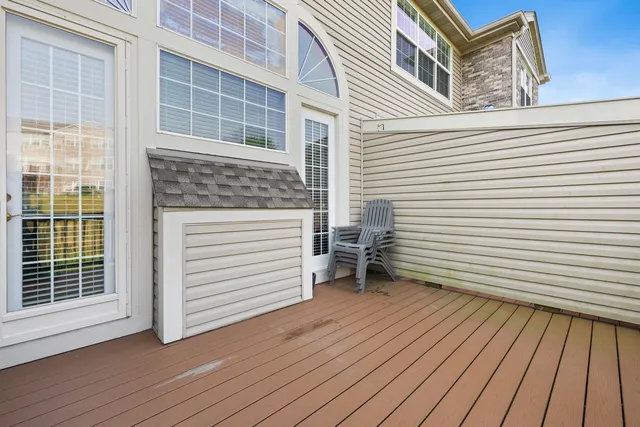 a view of a house with a deck