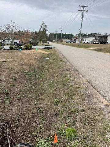 a view of a lake with houses