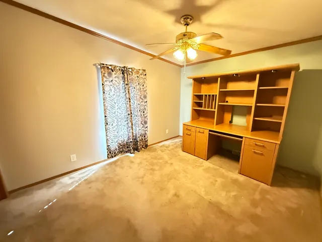 a view of a room with cabinet and cabinet