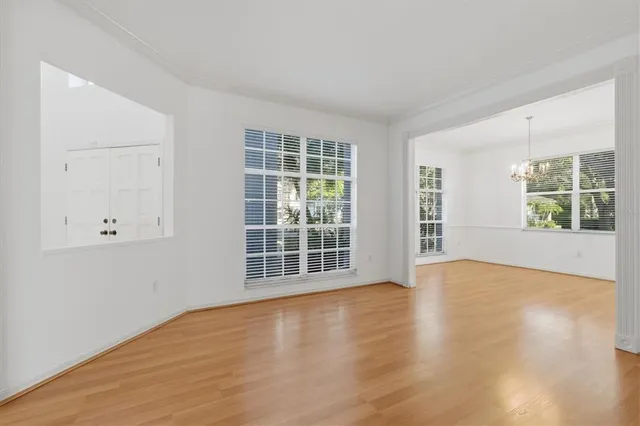 a view of a patio with a backyard