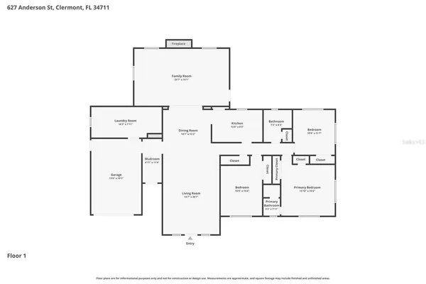 $369,900 | 627 Anderson Street, Clermont, FL 34711