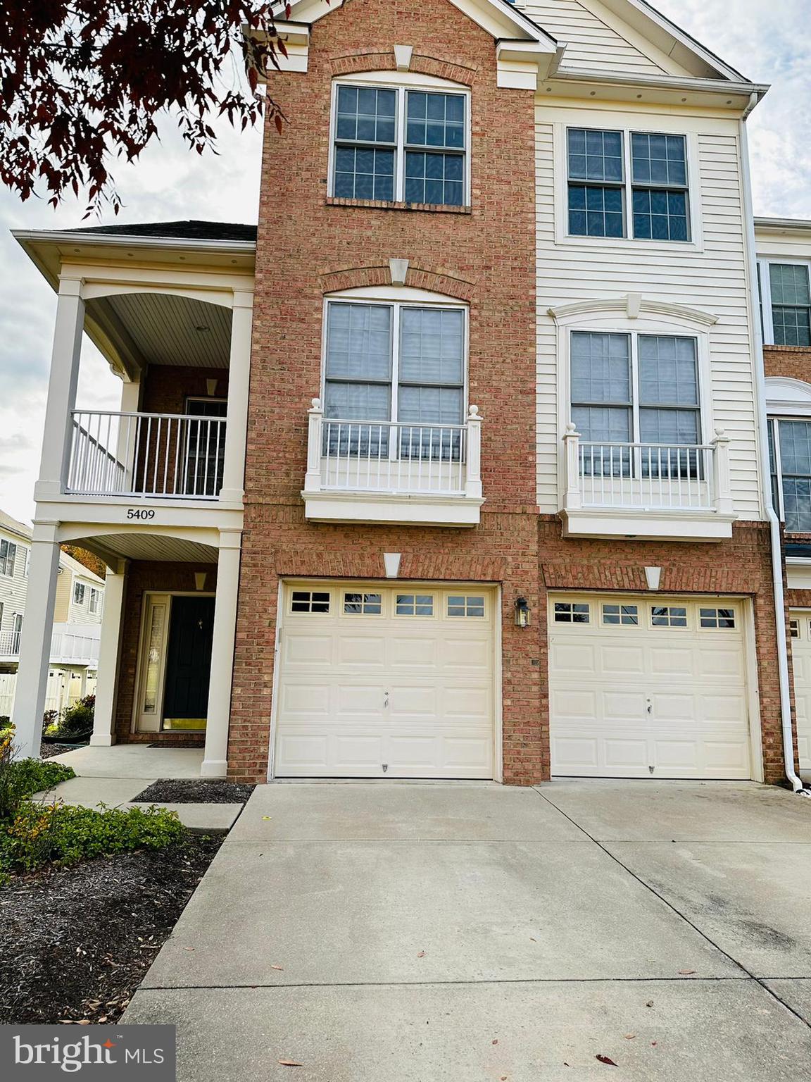 a front view of a building