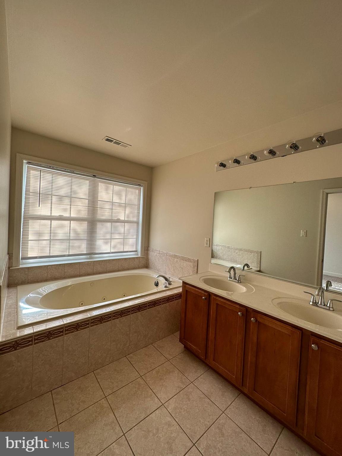 5409 Commerce Row, Unit 49 Bowie, MD 20720 - Photo 15 of 22 a spacious bathroom with a tub sink and mirror