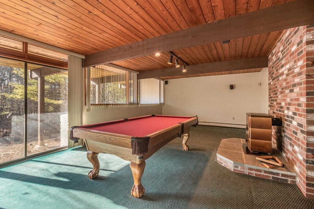 92 Leslie Road Rowley, MA 01969 - Photo 17 of 36 a room with pool table and windows