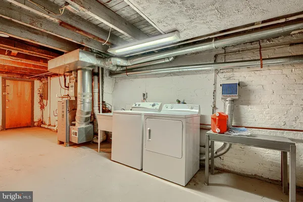 a view of a room with storage