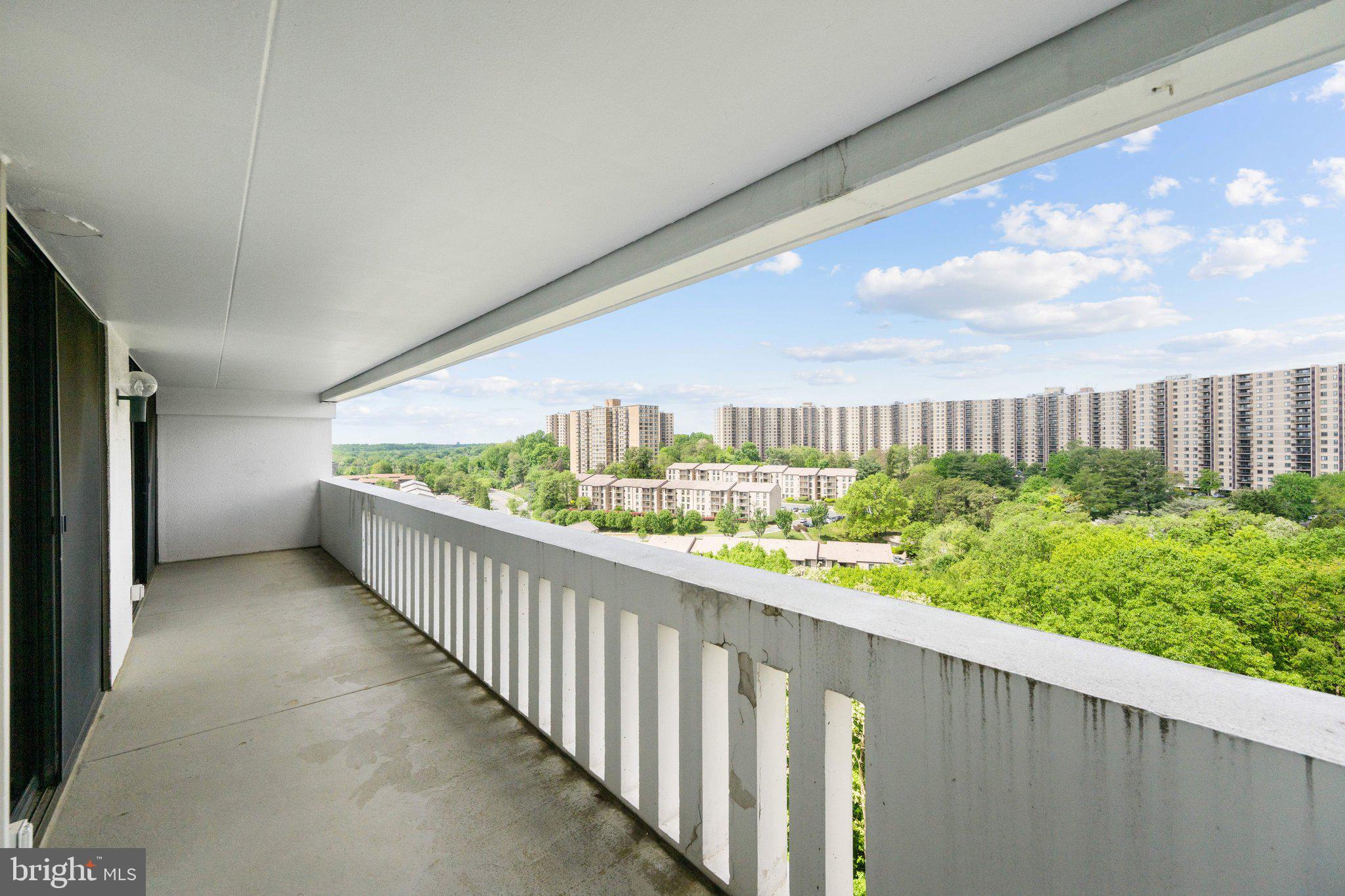 6101 Edsall Road, Unit 1408 Alexandria, VA 22304 - Photo 24 of 25 Balcony runs entire width of unit
