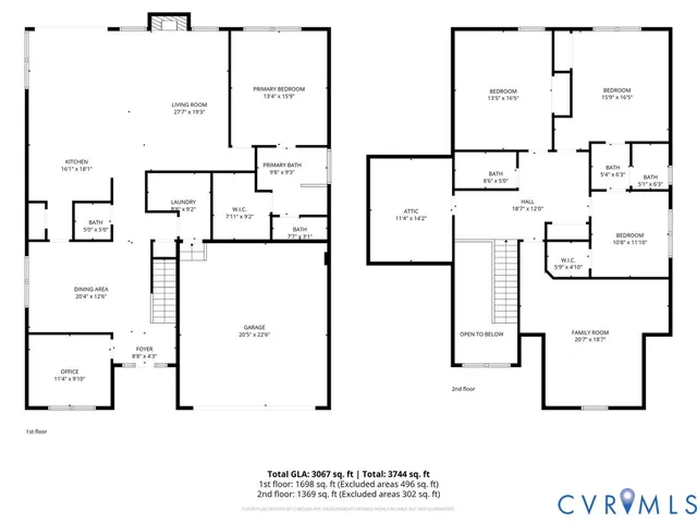 $534,900 | 14536 Forest Row Trail, Midlothian, VA 23112