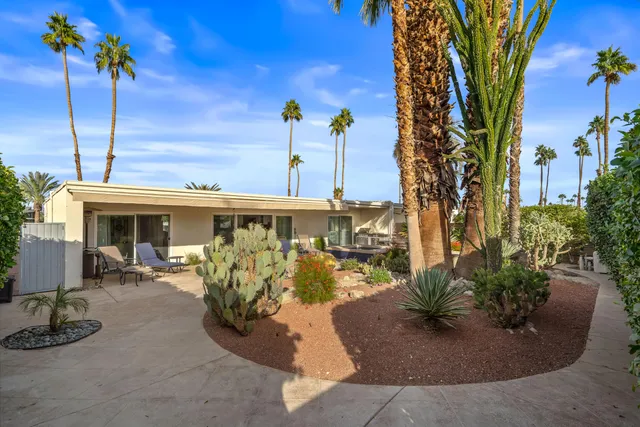 a view of a house with patio