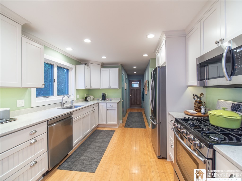 3605 Overlook Terrace Ellery, NY 14712 - Photo 14 of 40 The kitchen is equipped with stainless steel appli