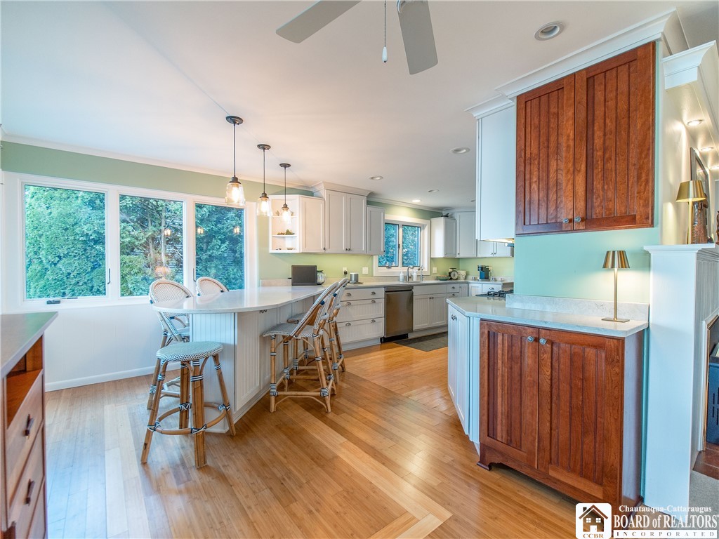 3605 Overlook Terrace Ellery, NY 14712 - Photo 15 of 40 Alternate view of the kitchen with bamboo floors.