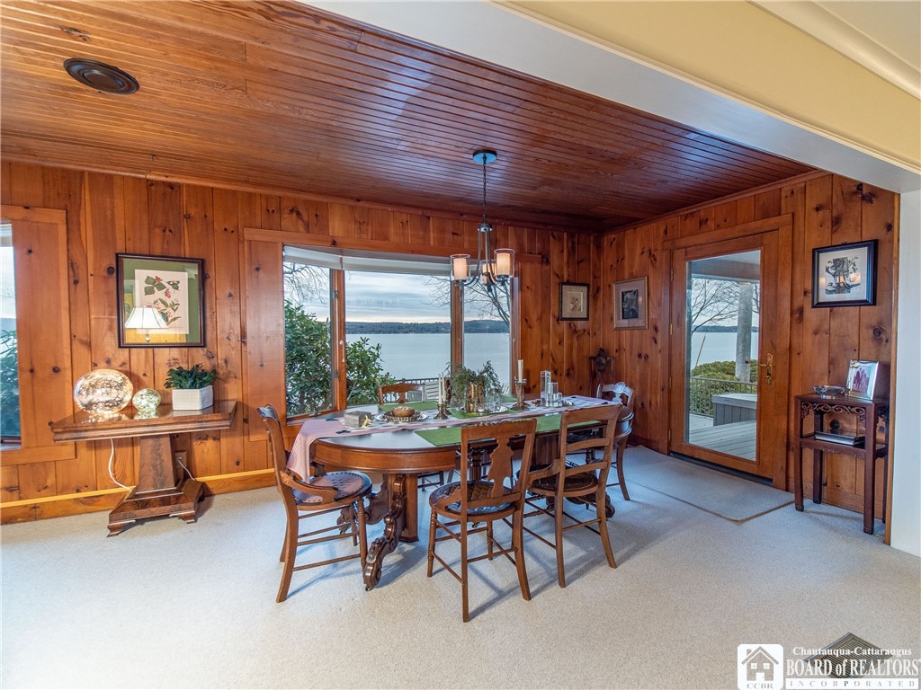 3605 Overlook Terrace Ellery, NY 14712 - Photo 17 of 40 Dining area with access to the lakeside deck.