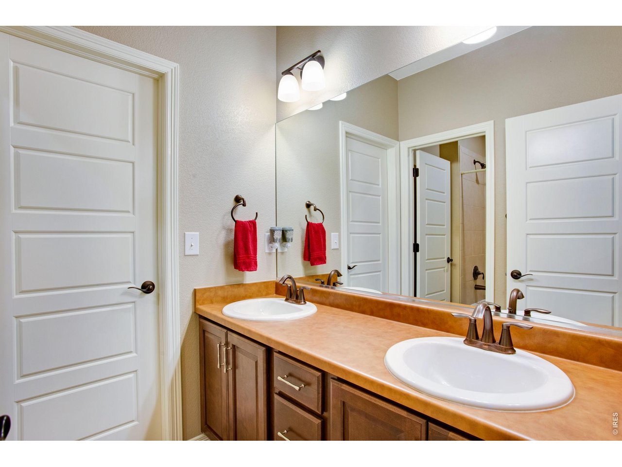 5728 Connor Street Timnath, CO 80547 - Photo 32 of 50 a bathroom with a sink and a mirror