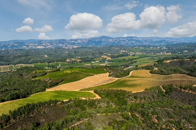 an aerial view of a city