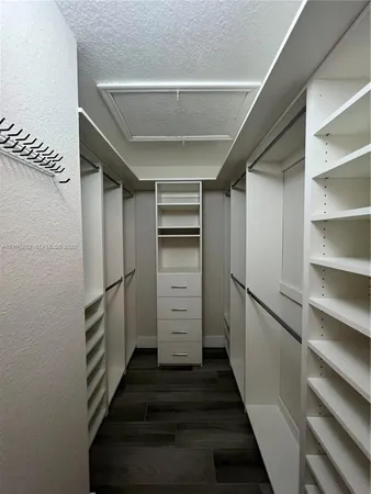 a view of walk in closet