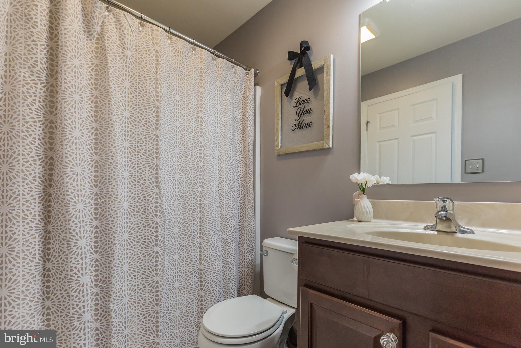 5 A Little Baltimore Road Newark, DE 19711 - Photo 24 of 27 a bathroom with a sink a toilet and shower curtain