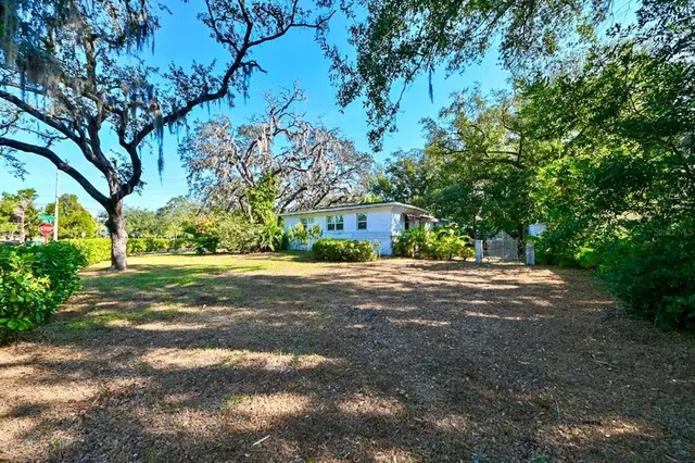 a view of street next to a road