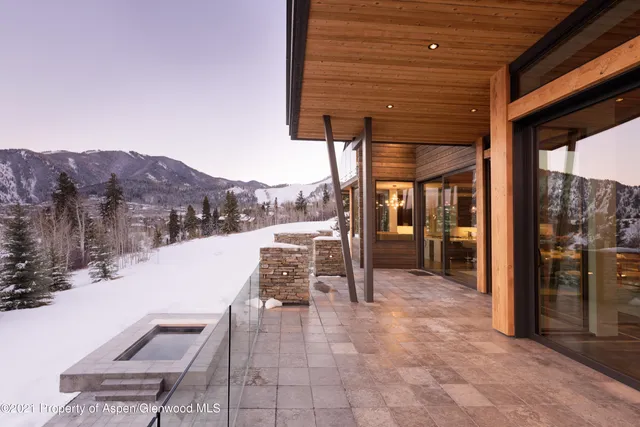 a view of a outdoor space with seating area