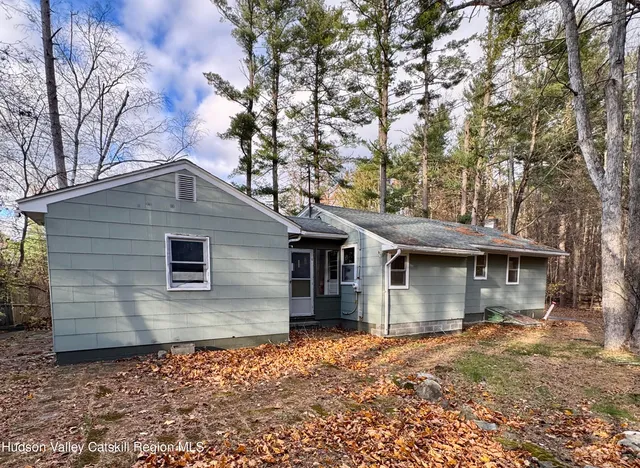a backyard of a house