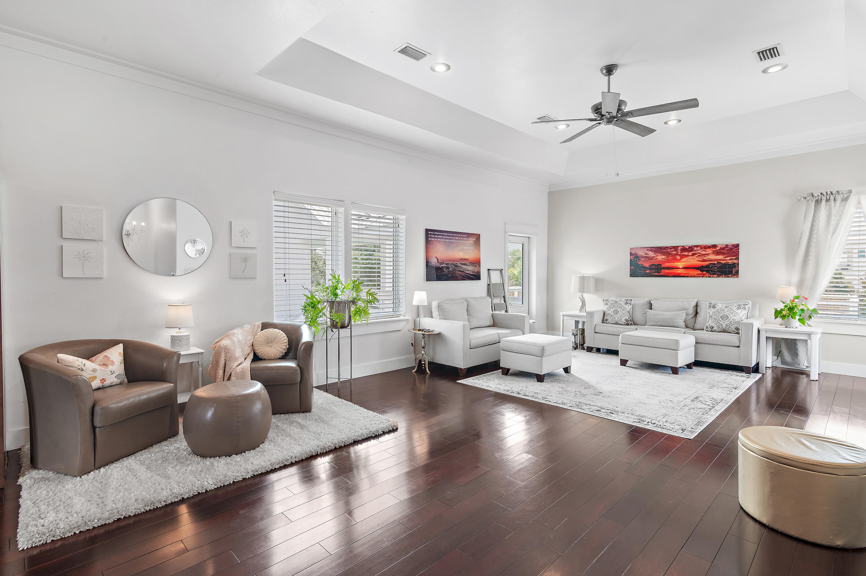 96 Hilltop Drive Santa Rosa Beach, FL 32459 - Photo 17 of 50 a living room with furniture kitchen view and a wooden floor