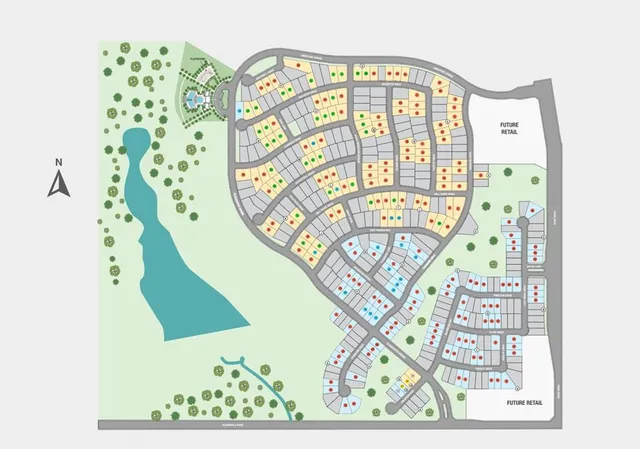 a swimming pool with some trees in the background