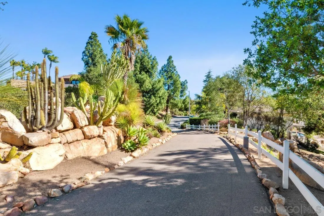 16033 Stoney Acres Road Poway, CA 92064 - Photo 8 of 60 a view of a yard with plants and trees