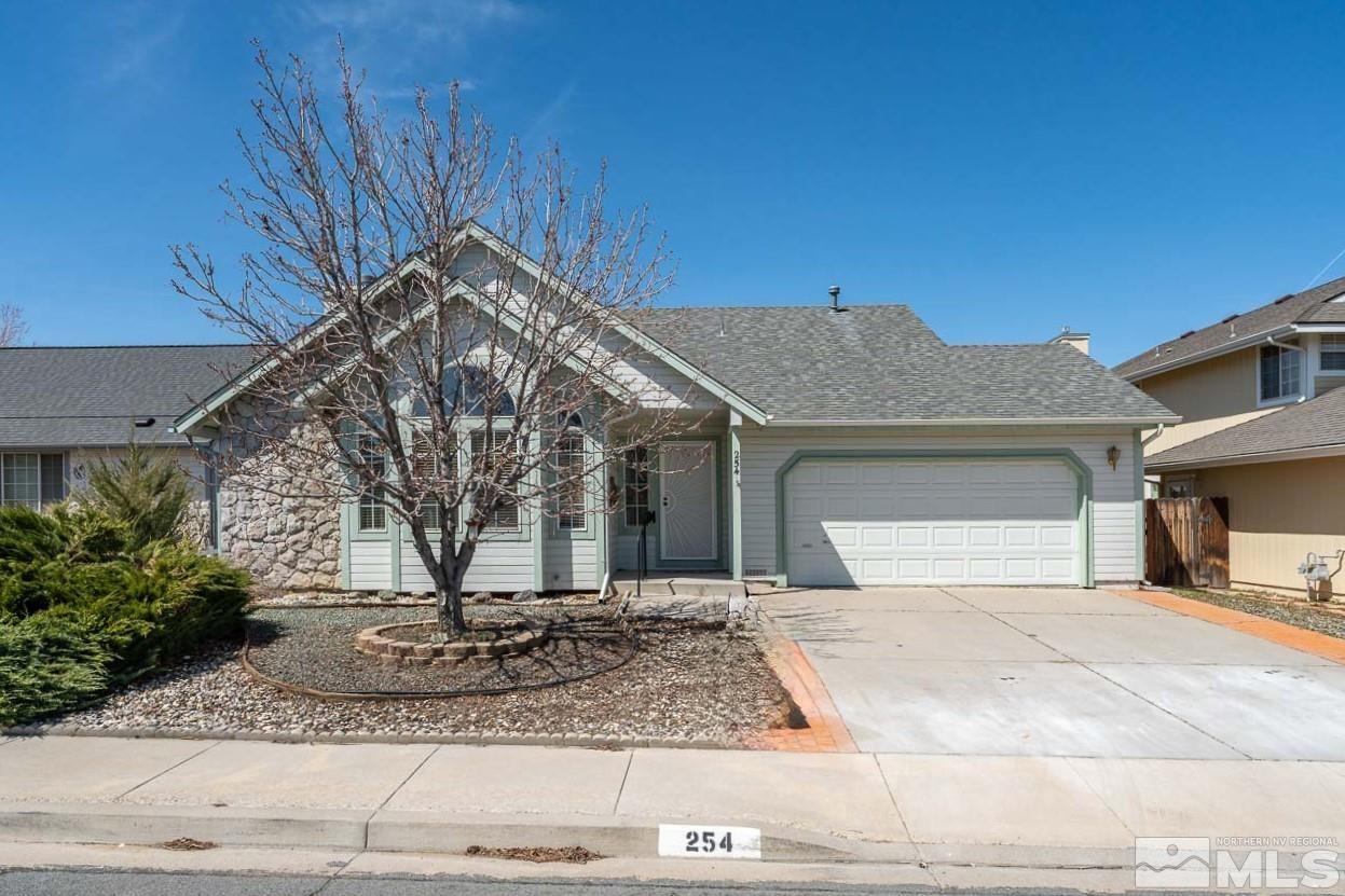 a front view of a house