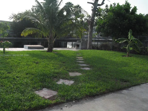 a view of a garden