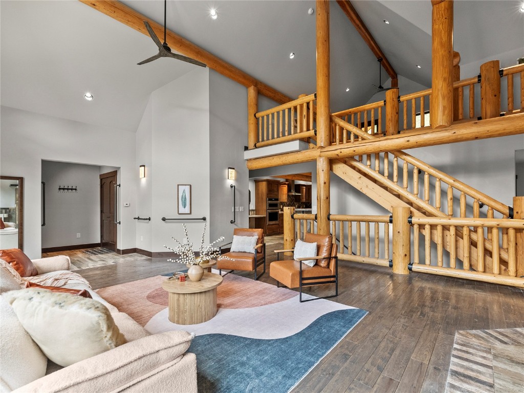 433 97 Circle Blue River, CO 80424 - Photo 10 of 43 a living room with furniture and a wooden floor