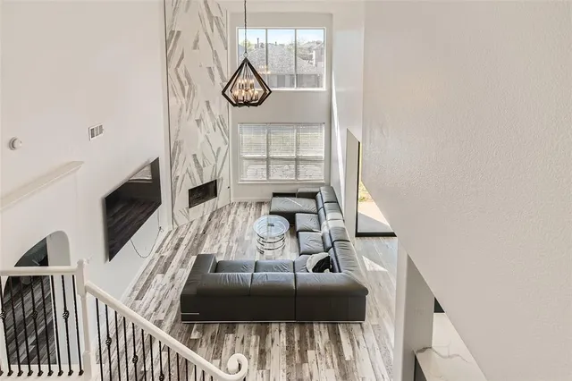 a view of roof deck with furniture