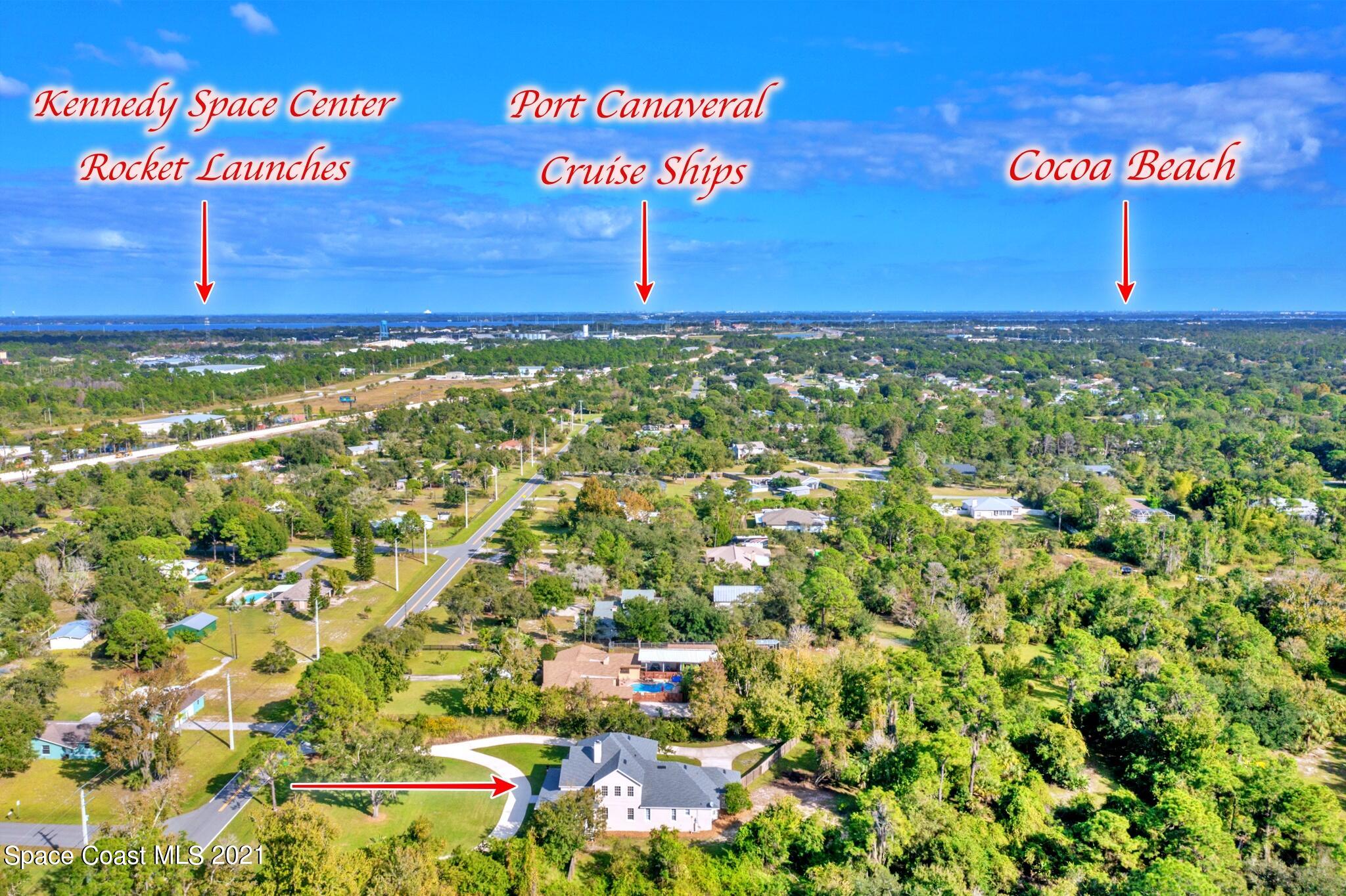 3575 James Road Cocoa, FL 32926 - Photo 80 of 82 Aerial 5