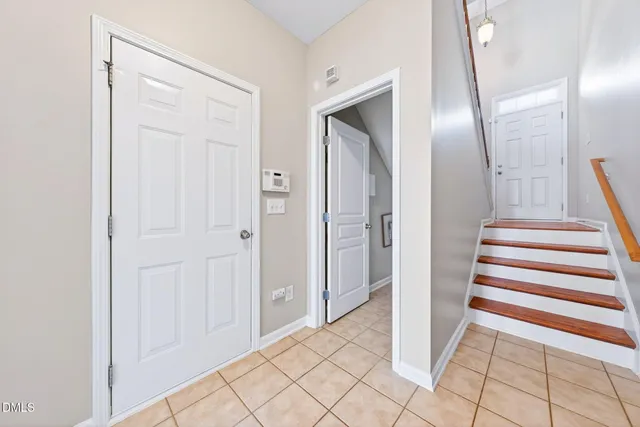 a view of a bathroom from the hallway