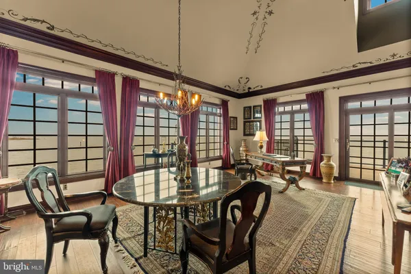 a view of a door and chair in the room