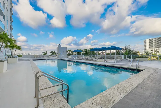 a view of a city with tall buildings