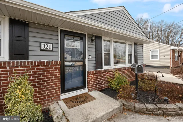 a front view of a house