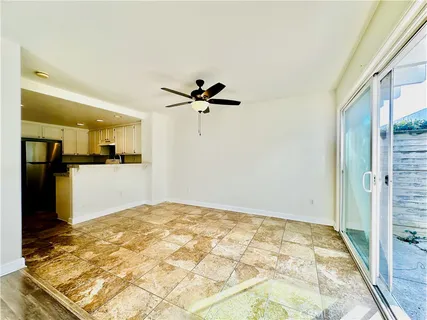 a view of a kitchen with a sink