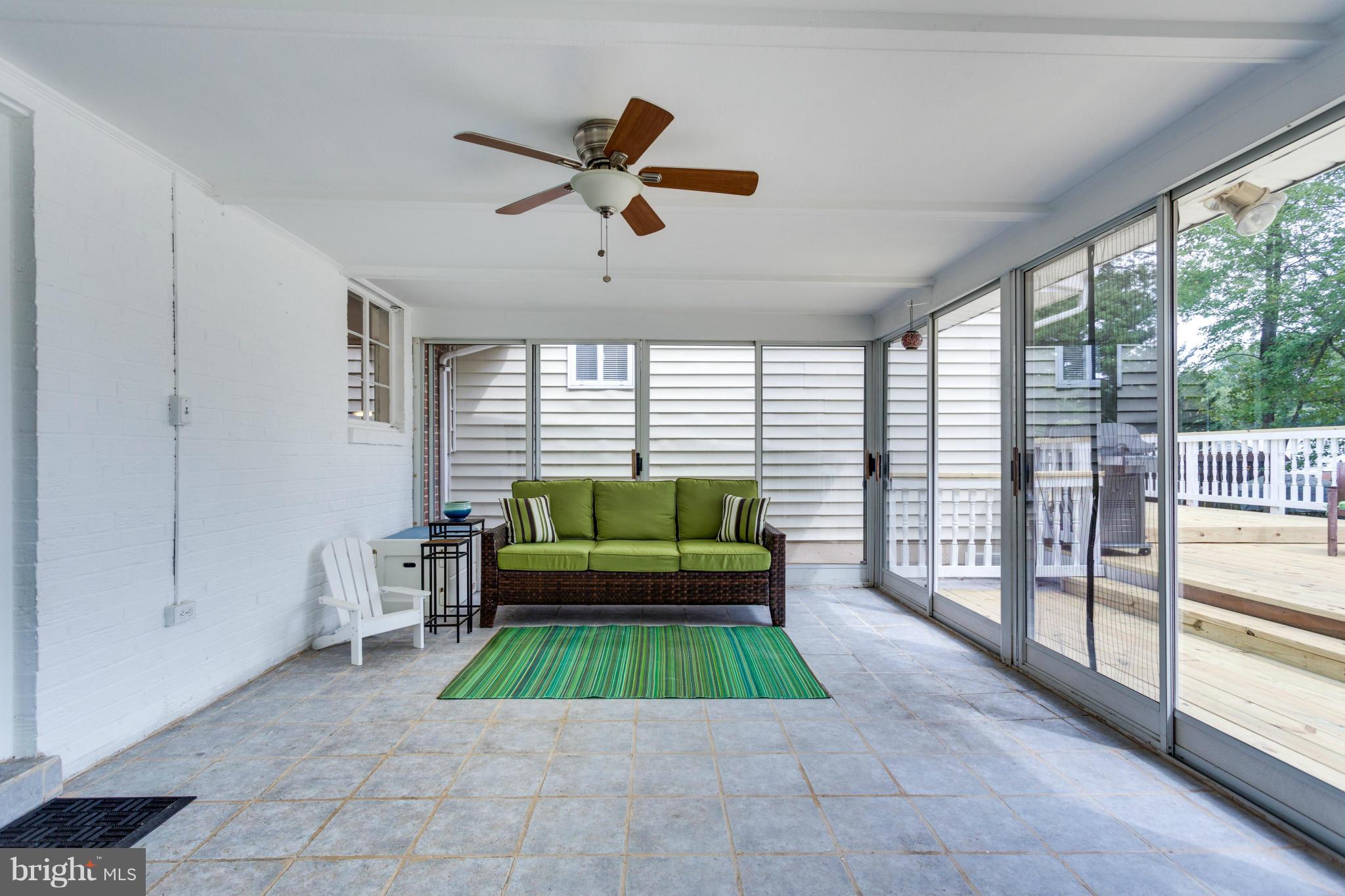 5212 Columbia Road Springfield, VA 22151 - Photo 20 of 28 Sunroom/Porch with Tile Flooring