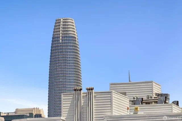 a view of a tall building