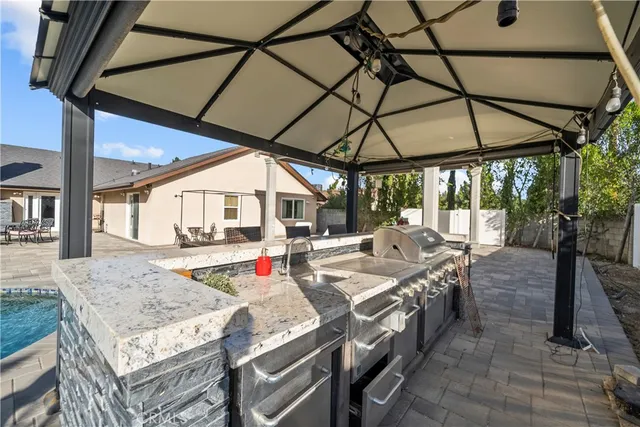 a view of outdoor space with seating area