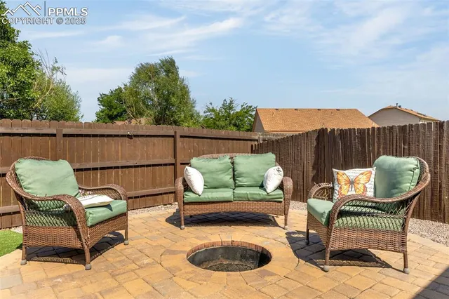 a balcony with outdoor seating