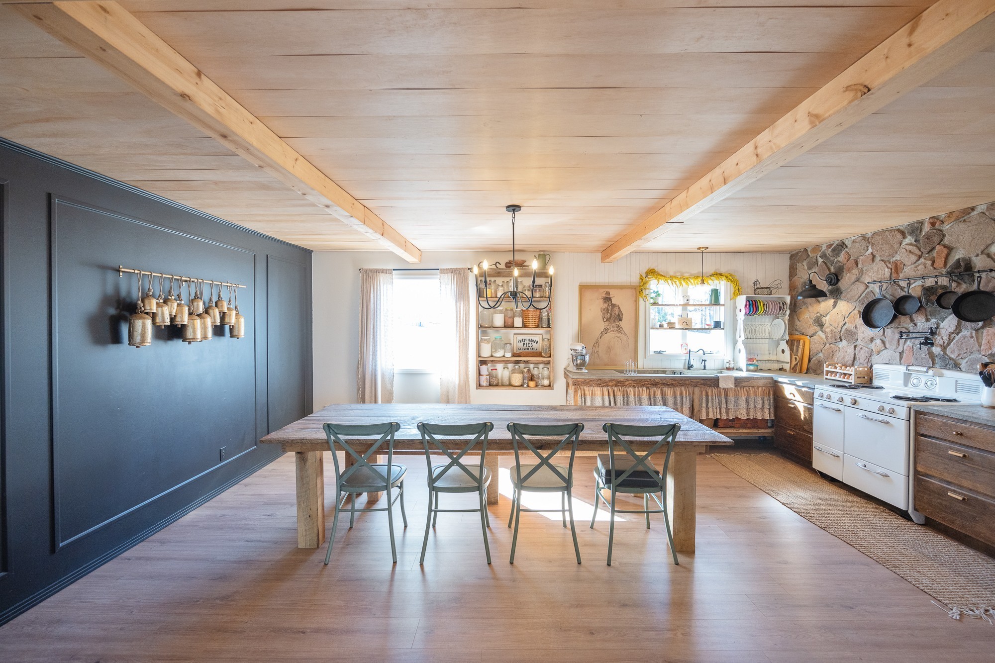 3080 Bible Hill Road Parsons, TN 38363 - Photo 17 of 76 a view of a a dining room with furniture window and wooden floor