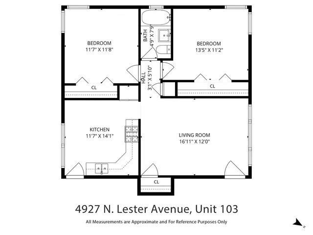 $1,750 | 4927 North Lester Avenue, Unit 103, Chicago, IL 60630